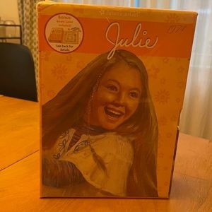 American Girl Julie 1974.
Unopened boxed set, with books 1-6 & game.
